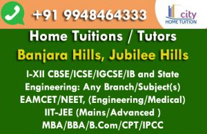 home tuitions in Banjarahills