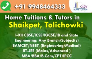 Home Tuitions in Tolichowki