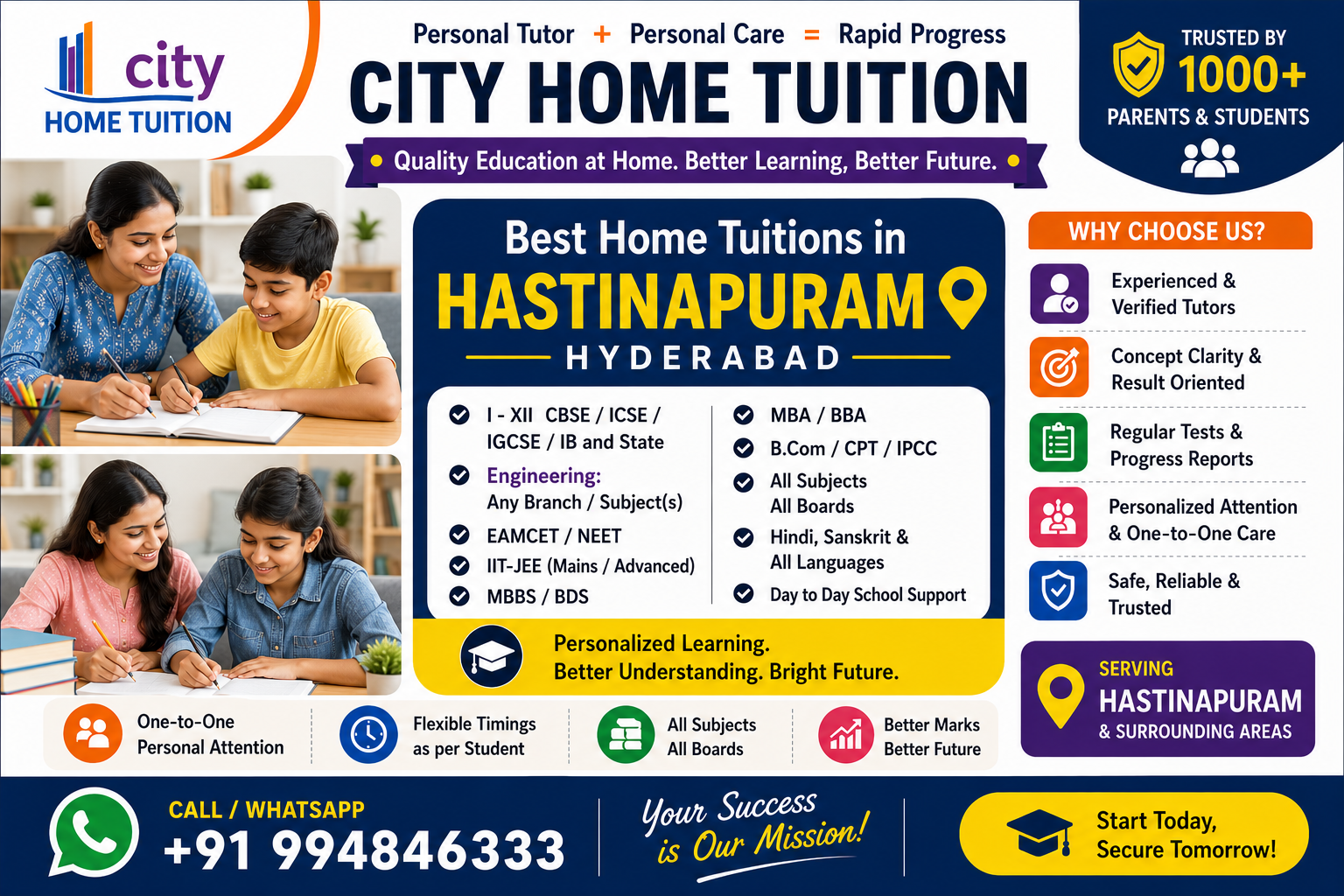 Home Tutors in Hayathnagar Home Tutors in Hastinapuram