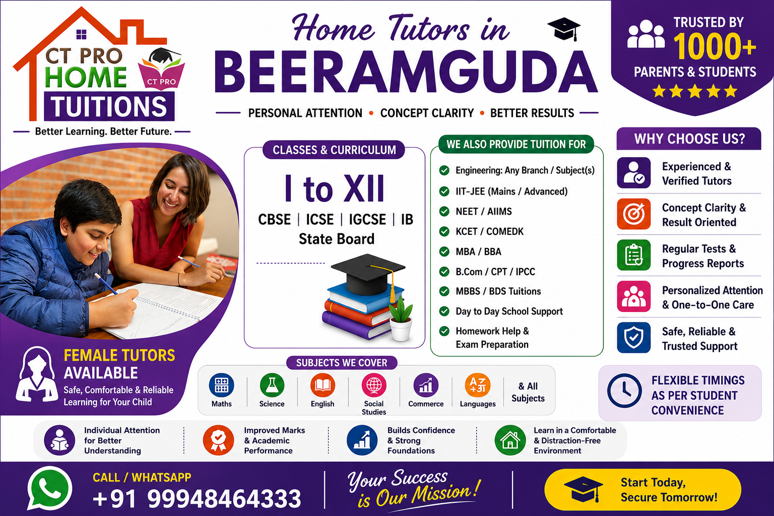 home tutors in Beeramguda home tutors in Beeramguda