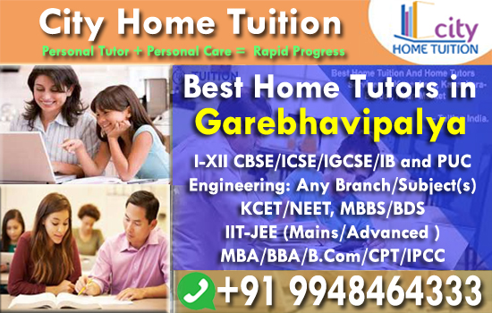 Home tutors in Garebhavipalya