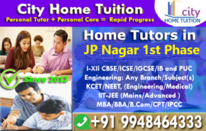 Home Tutors in JPnagar 1stphase
