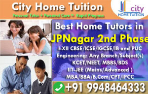 Home Tutors in JPnagar 2ndphase