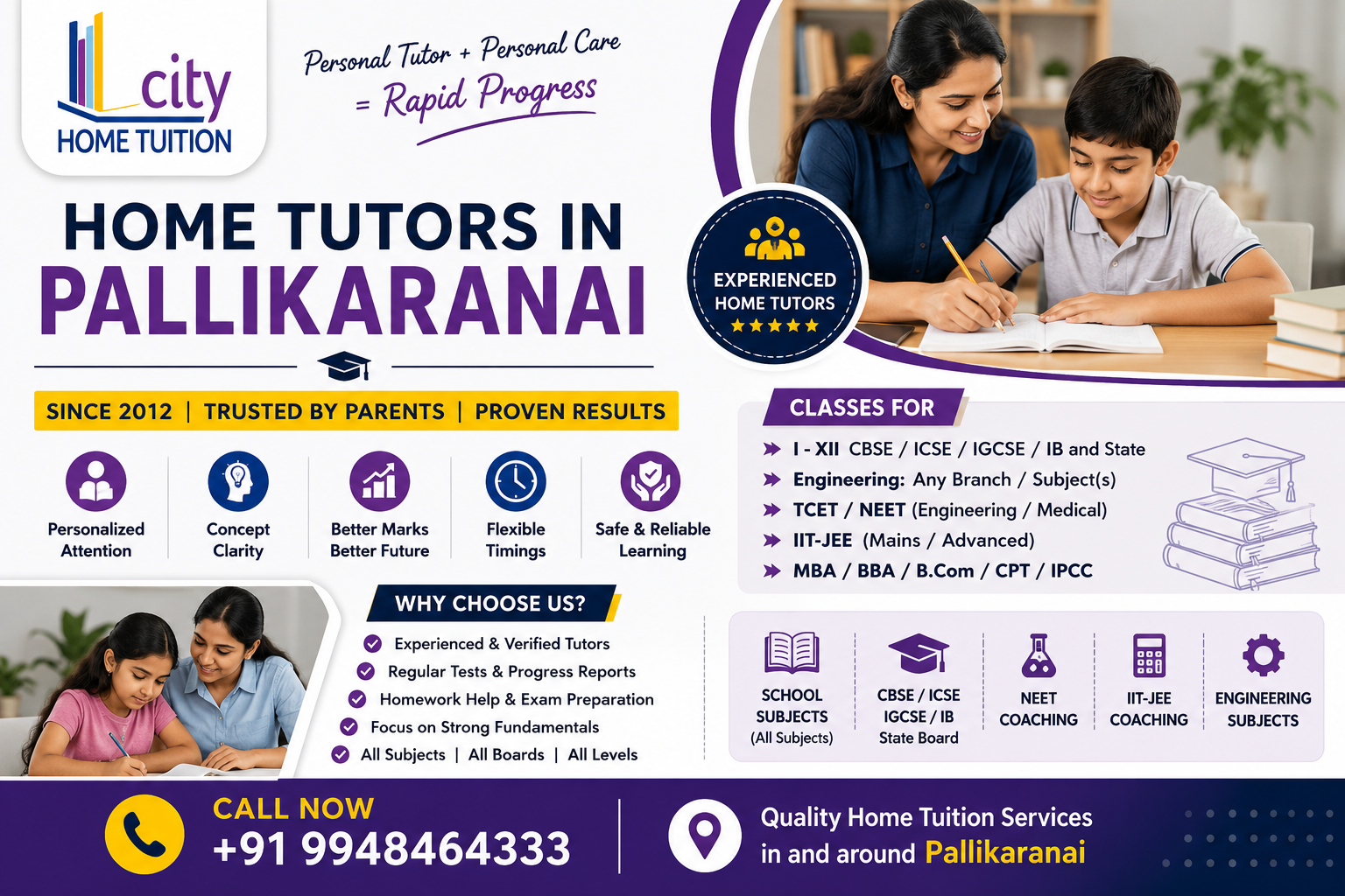 Home Tutors in Pallikaranai Home Tutors Pallikaranai