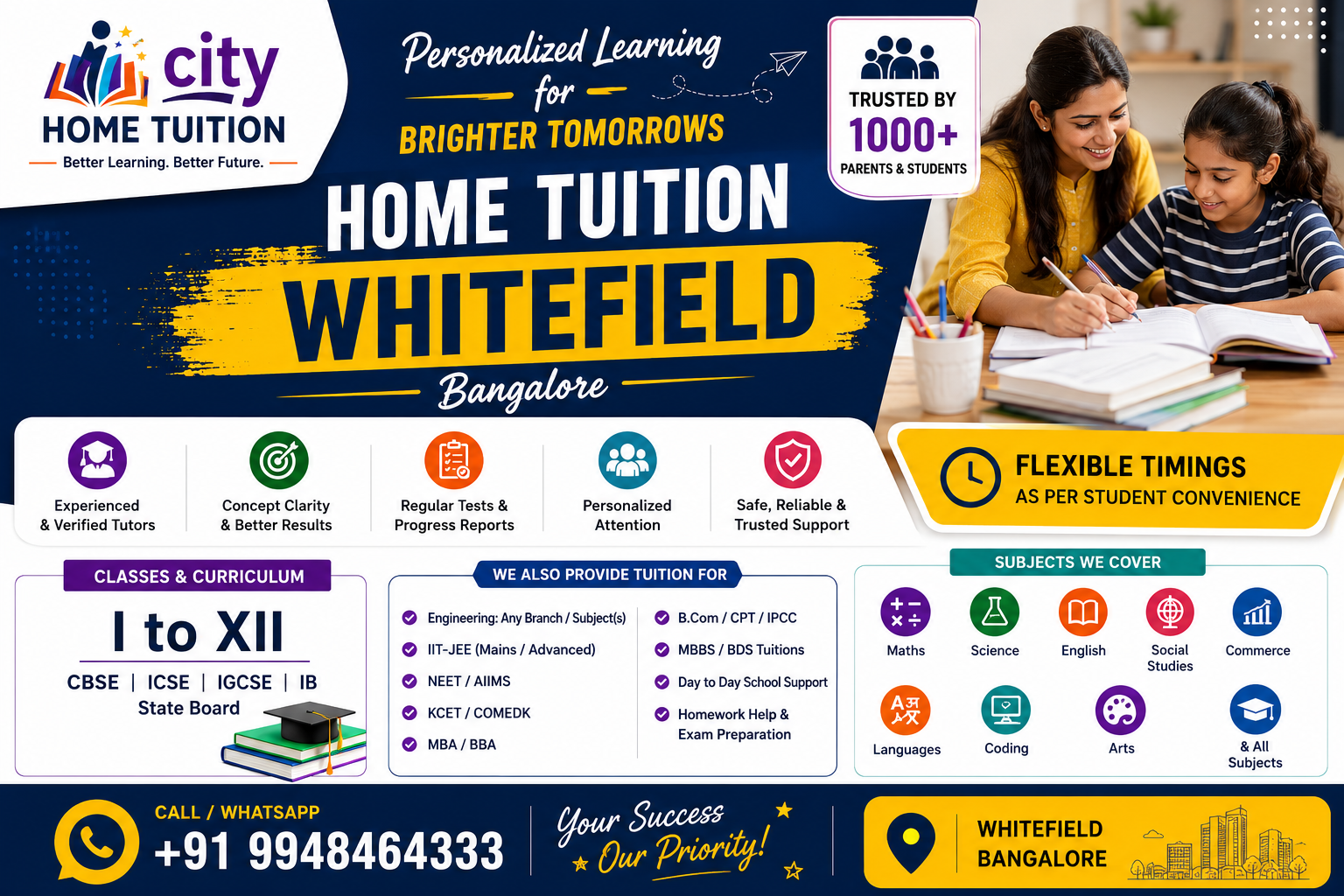 Home Tutors in Whitefiled Home Tutors in Whitefiled