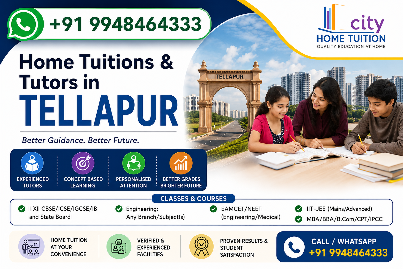 Home Tutors in Tellapur Home Tutors in Tellapur