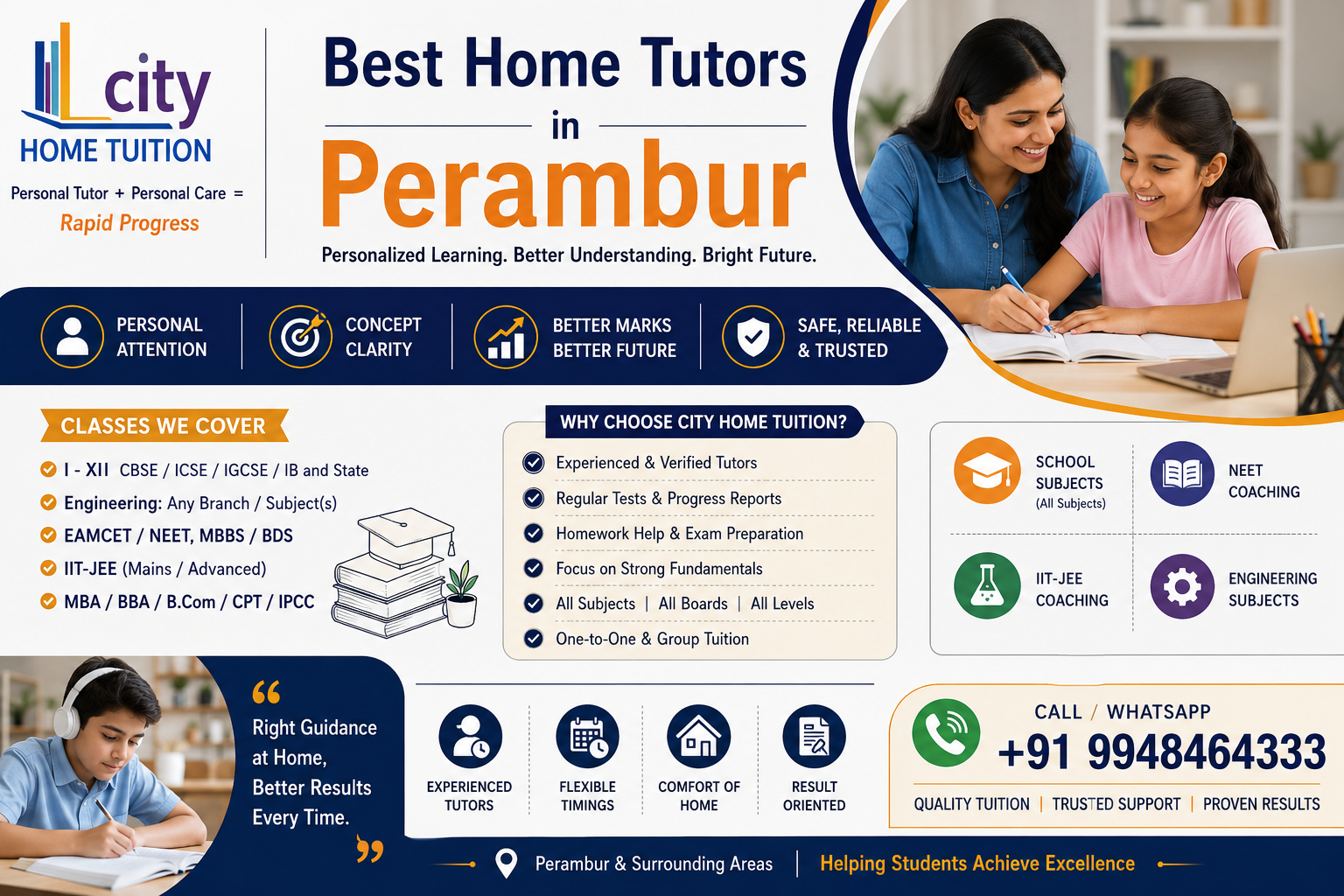 Home Tutors in Perambur Home Tutors in Perambur