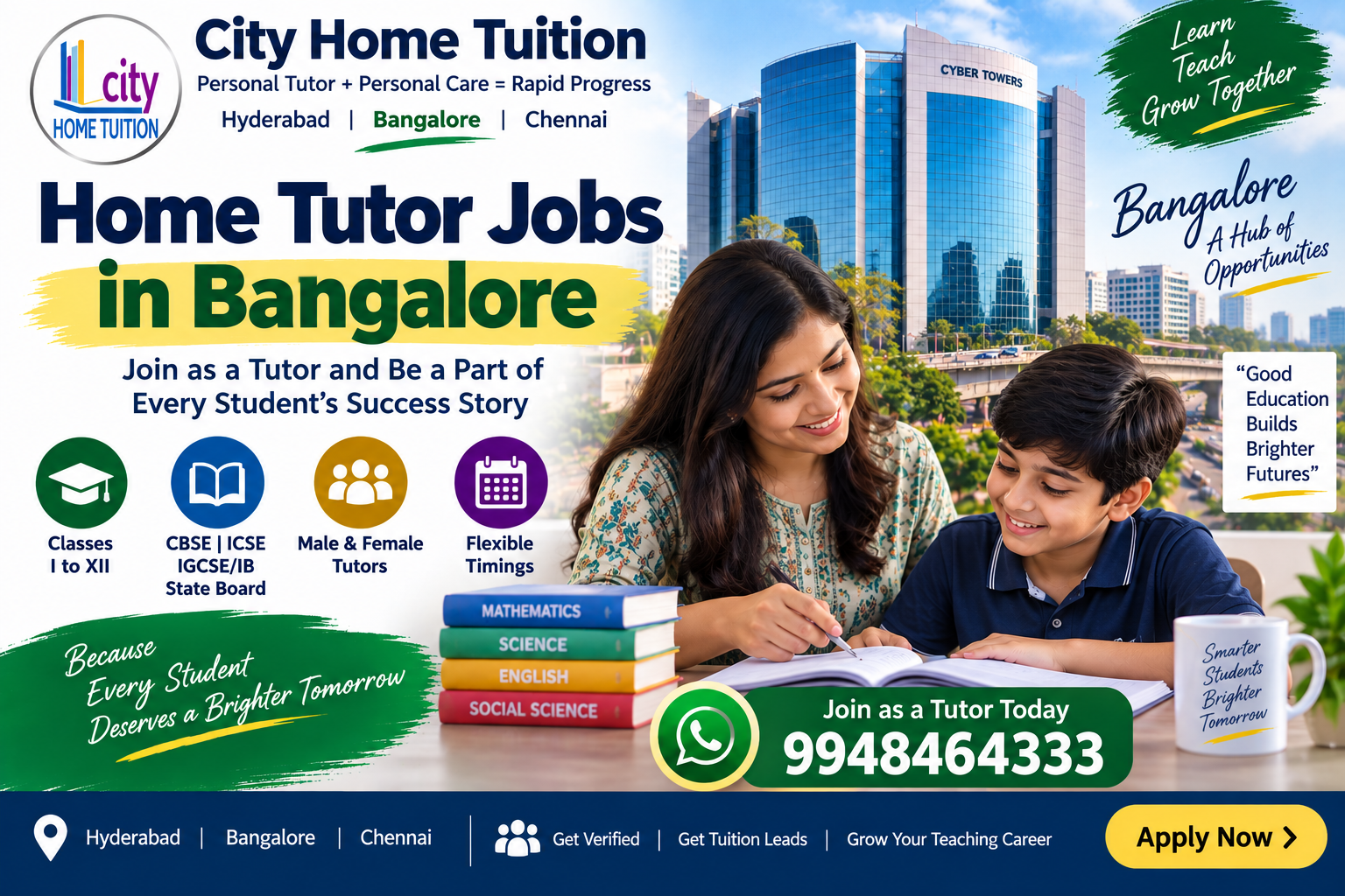 Home Tutor Jobs in Bangalore Home Tutor Jobs in Bangalore